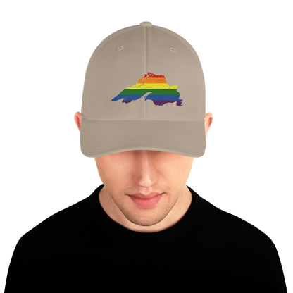 Lake Superior Fitted Baseball Cap | Rainbow Pride Edition