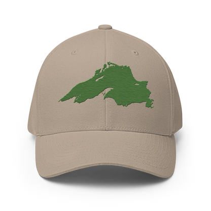 Lake Superior Fitted Baseball Cap | Pine Green