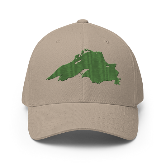 Lake Superior Fitted Baseball Cap | Pine Green