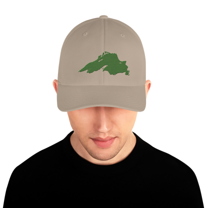 Lake Superior Fitted Baseball Cap | Pine Green