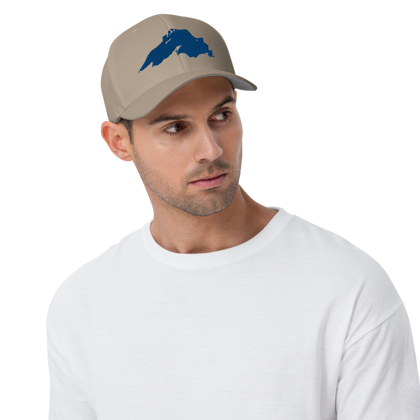 Lake Superior Fitted Baseball Cap | Blue