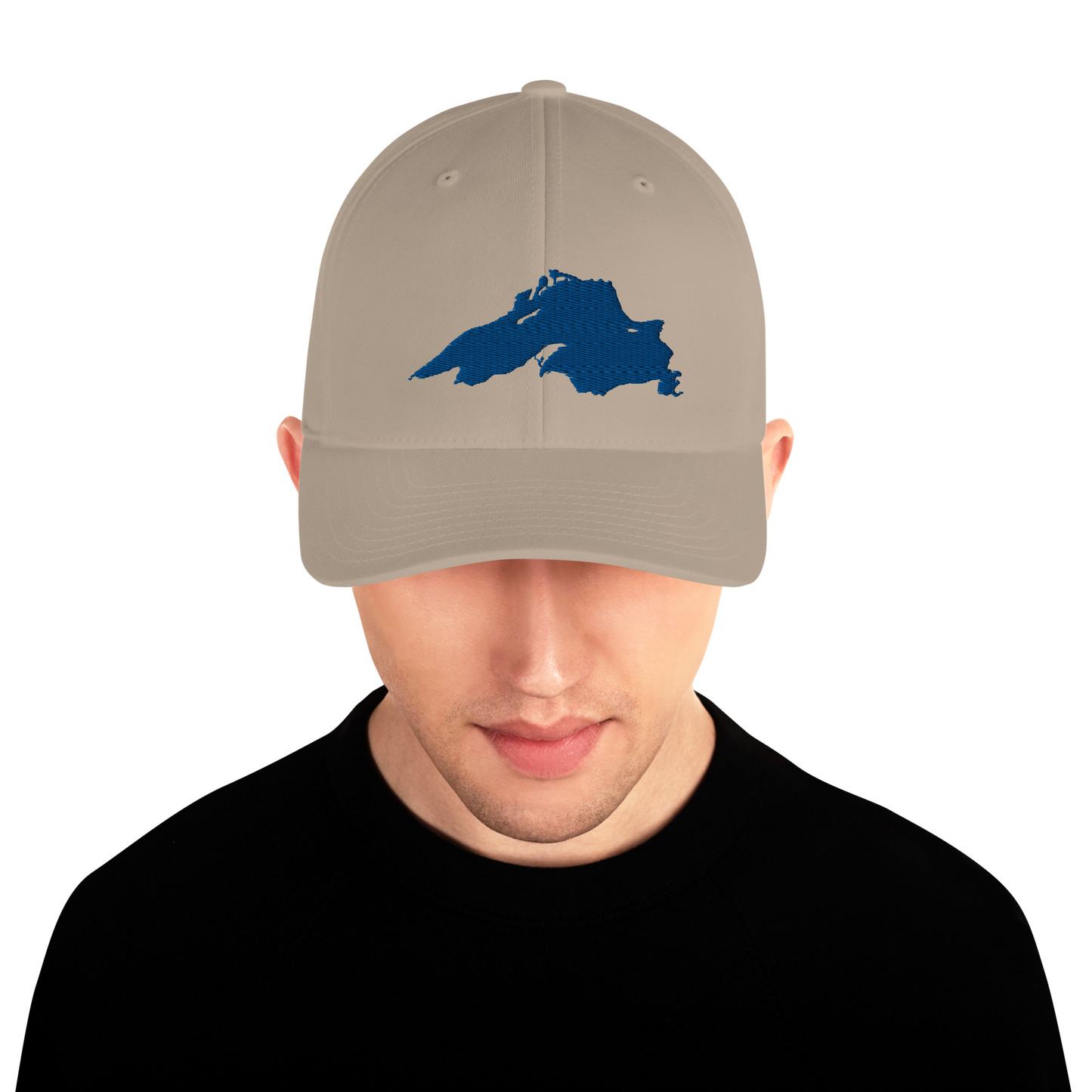 Lake Superior Fitted Baseball Cap | Blue