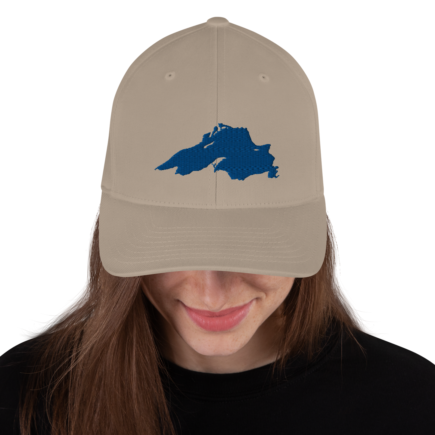 Lake Superior Fitted Baseball Cap | Blue