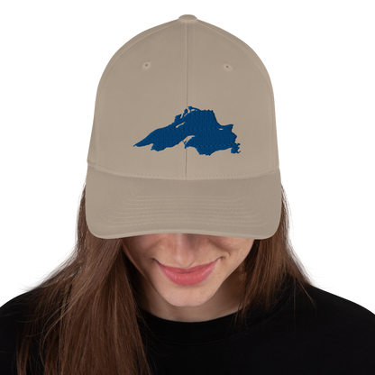 Lake Superior Fitted Baseball Cap | Blue