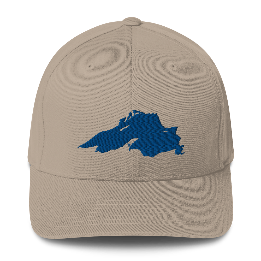 Lake Superior Fitted Baseball Cap | Blue