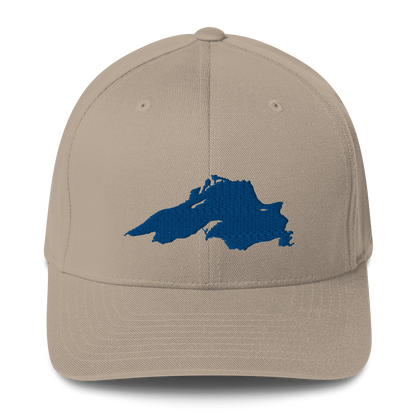 Lake Superior Fitted Baseball Cap | Blue