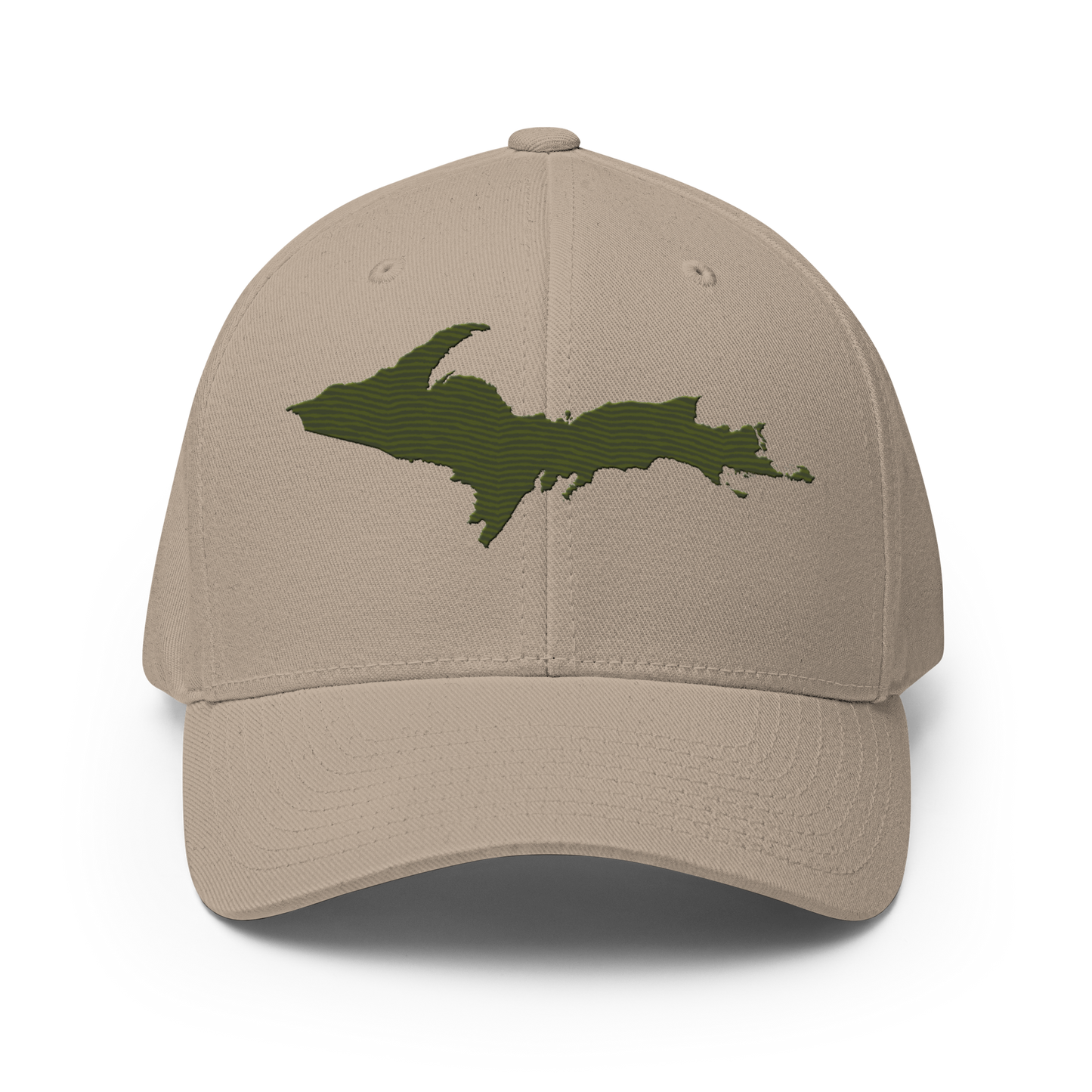 Upper Peninsula Fitted Baseball Cap | Army Green