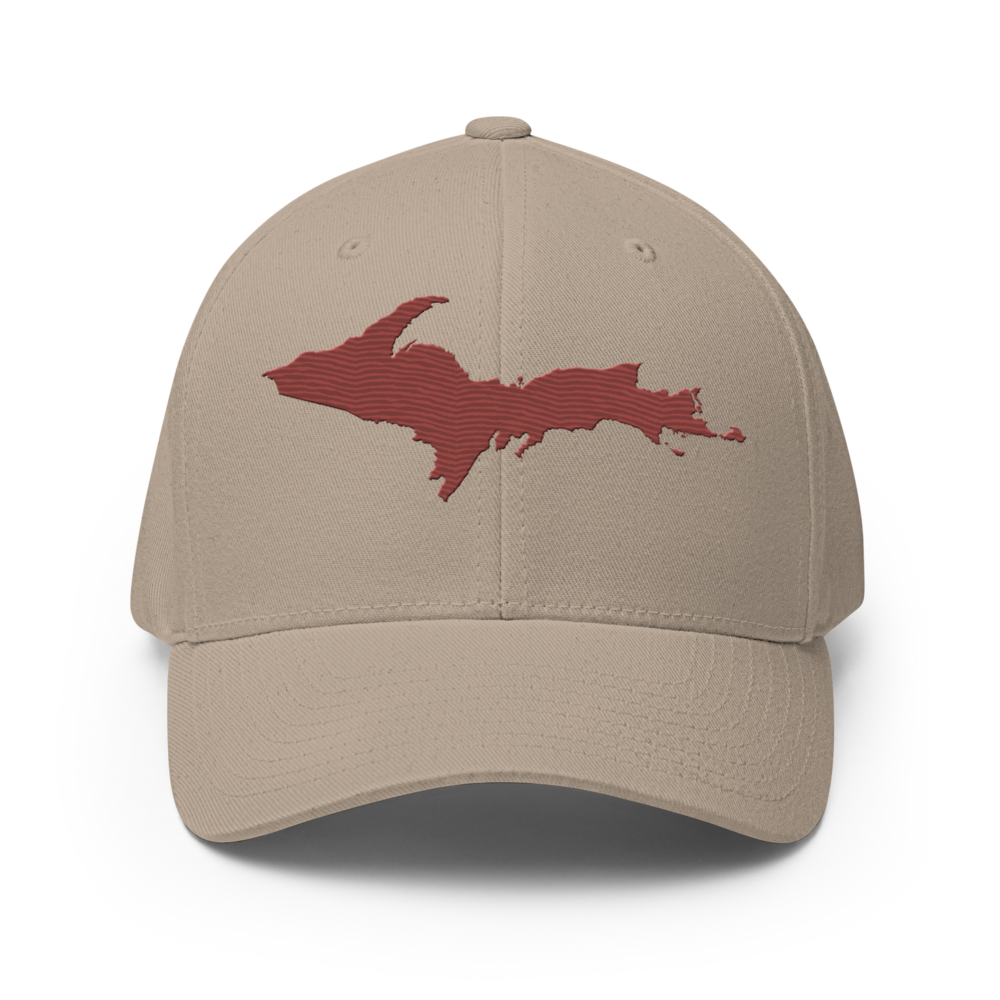 Upper Peninsula Fitted Baseball Cap | Ore Dock Red