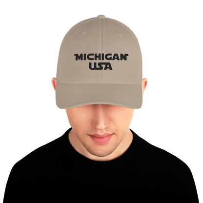 'Michigan USA' Fitted Baseball Cap | Epic Sci-Fi Parody