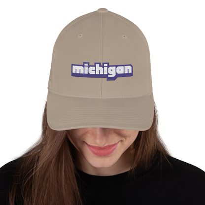 'Michigan' Fitted Baseball Cap | Livestreaming Parody