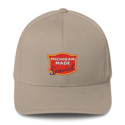 'Michigan' Fitted Baseball Cap | Potato Chip Parody