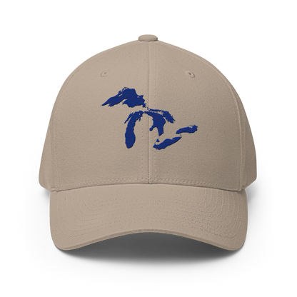 Great Lakes Fitted Baseball Cap | Bourbon Blue