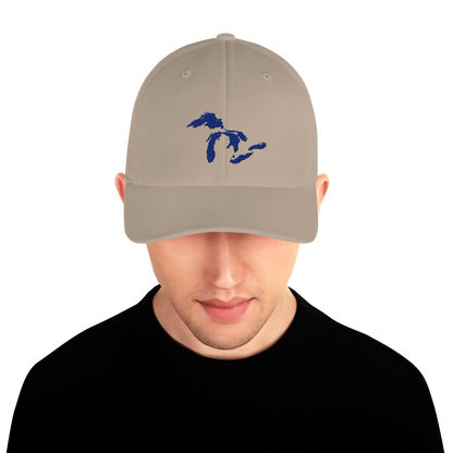 Great Lakes Fitted Baseball Cap | Bourbon Blue