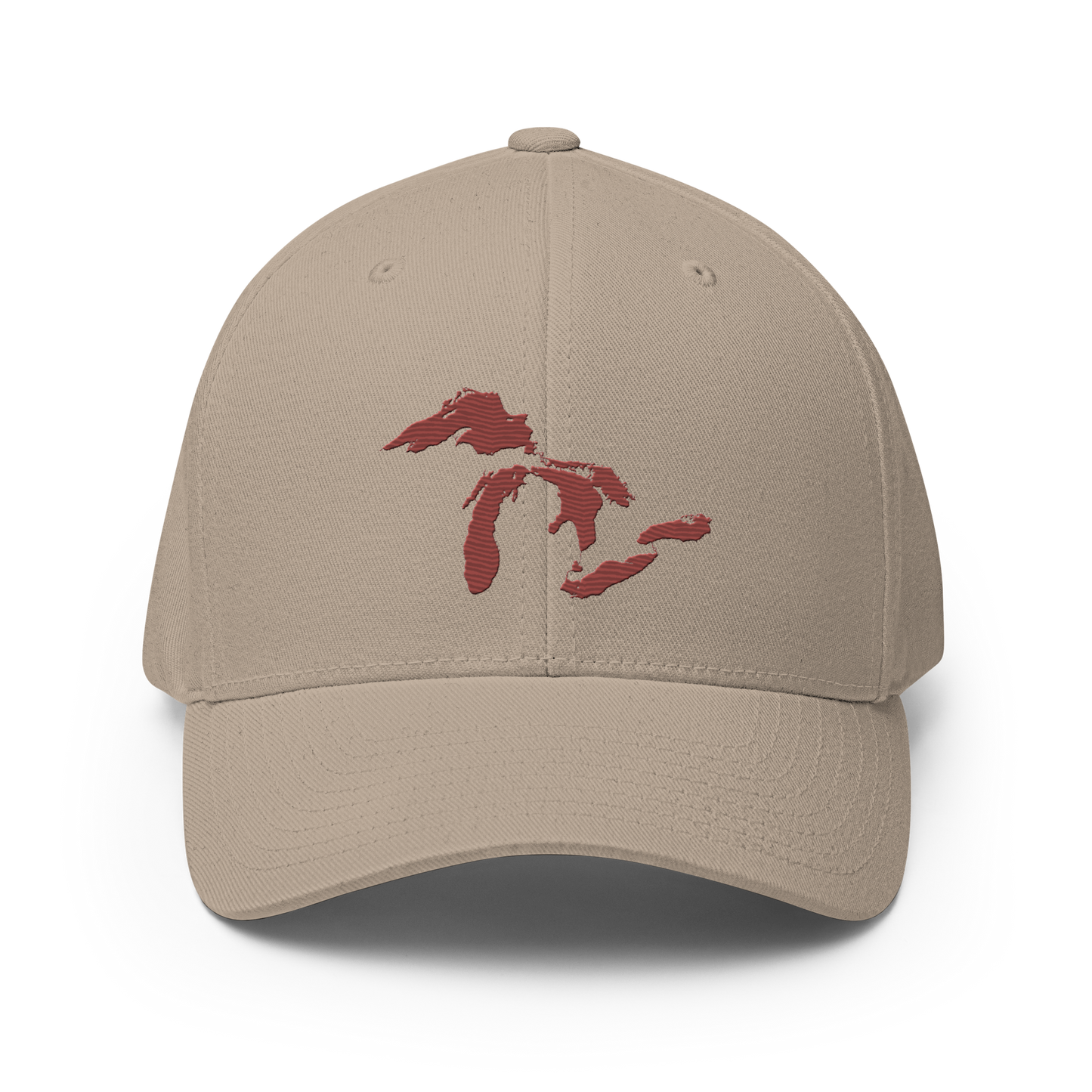 Great Lakes Fitted Baseball Cap | Ore Dock Red