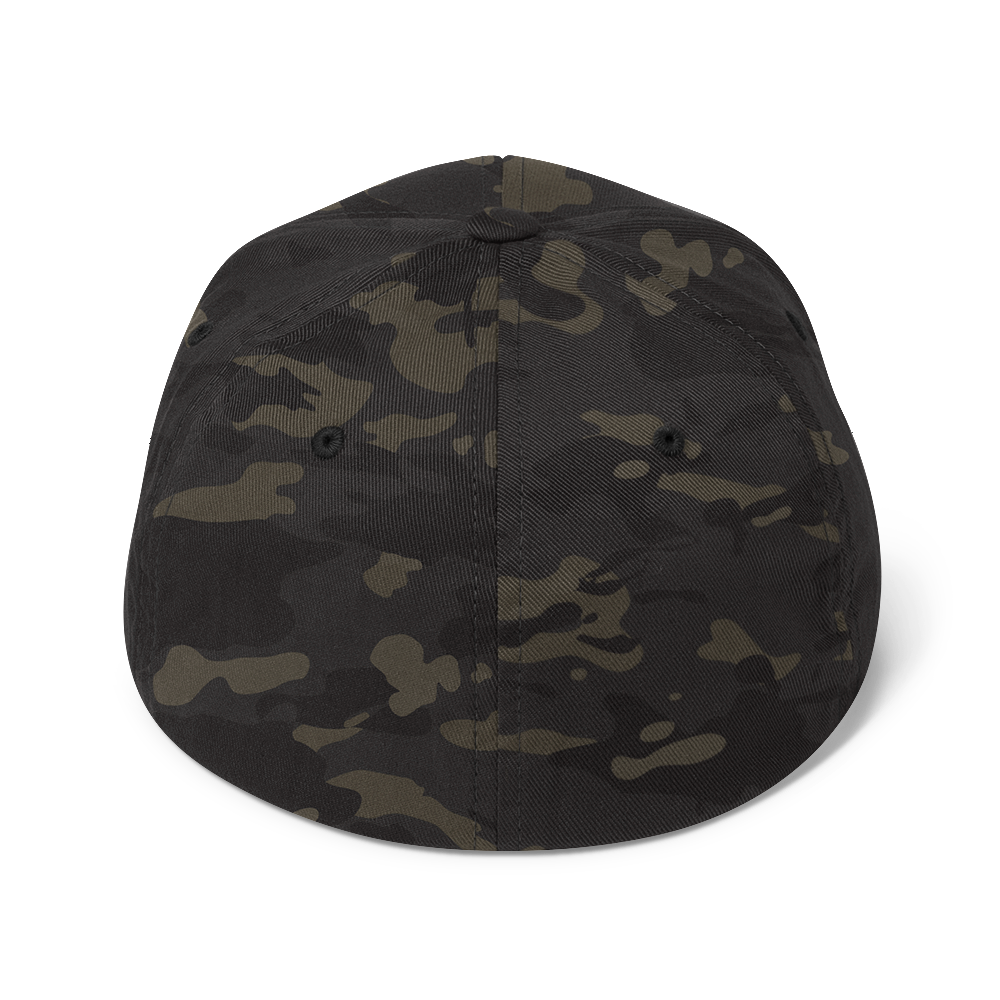 Lake Superior Fitted Camo Cap | Safety Orange