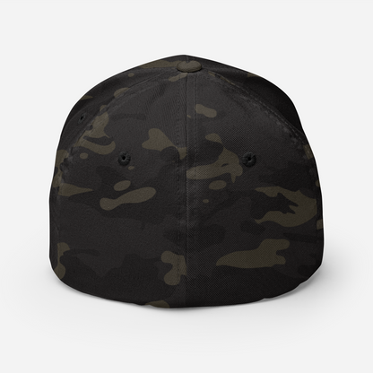 Great Lakes Fitted Camo Cap | Safety Orange