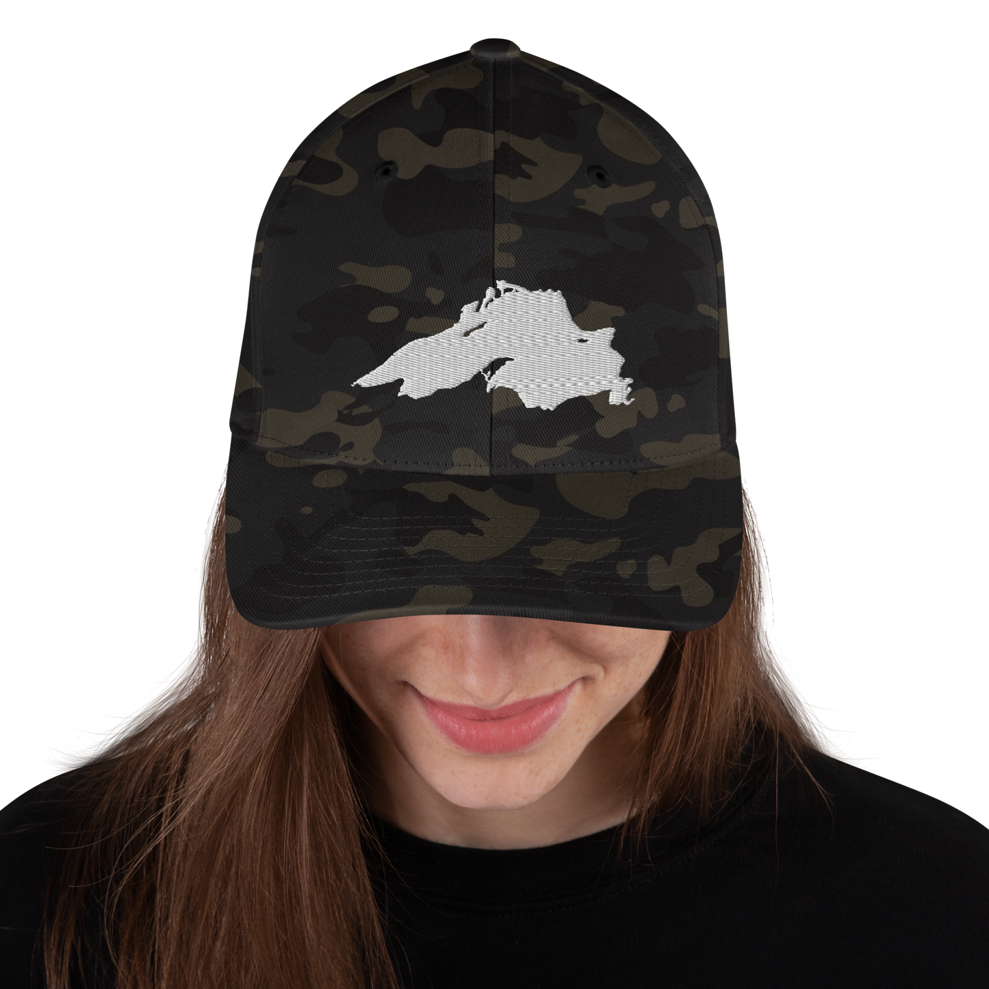 Lake Superior Fitted Camo Cap