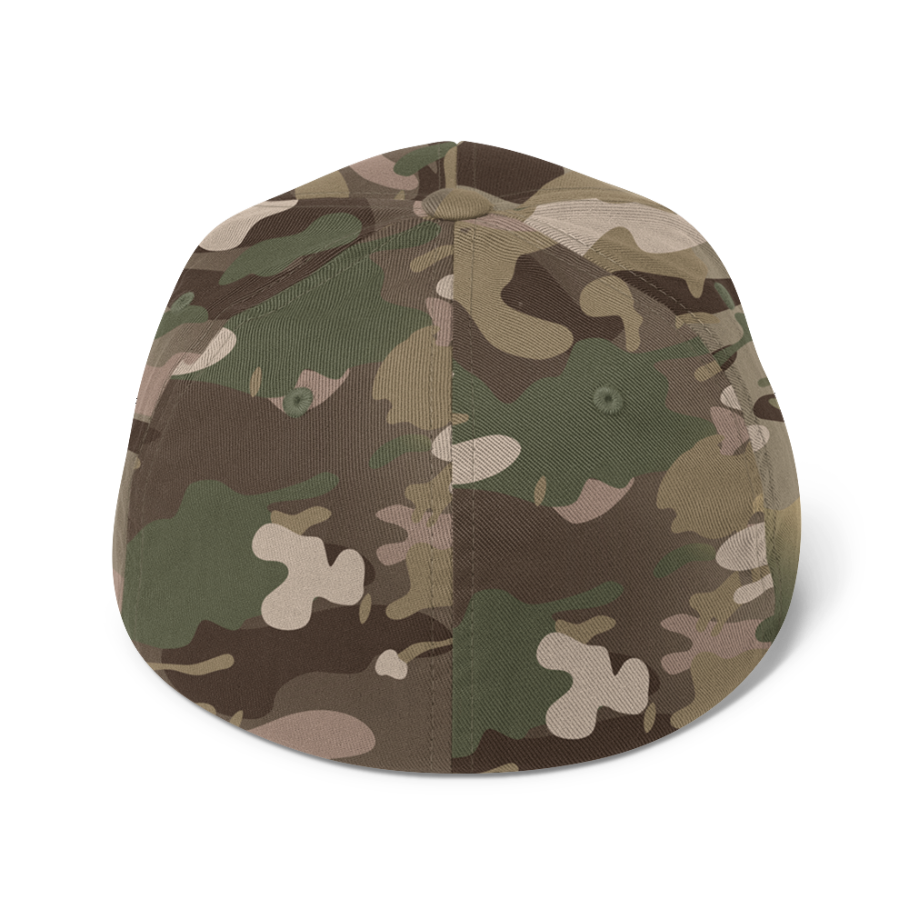 Lake Superior Fitted Camo Cap | Safety Orange