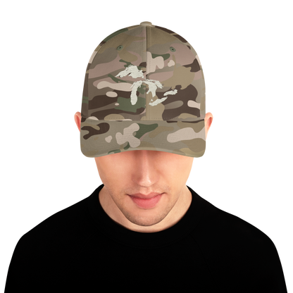 Great Lakes Fitted Camo Cap | Ivory White