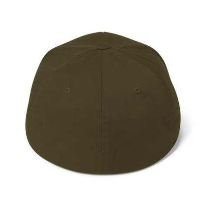 Michigan Fitted Baseball Cap | Petoskey Beige Outline