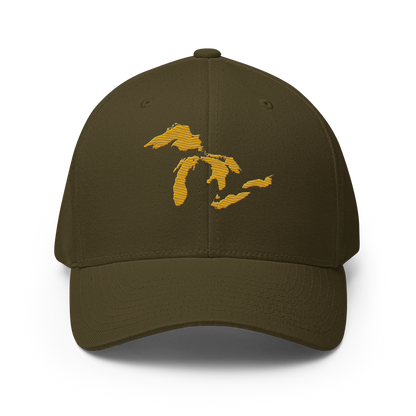 Great Lakes Fitted Baseball Cap (Gold)