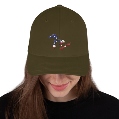 Great Lakes Fitted Baseball Cap (Patriotic Edition)