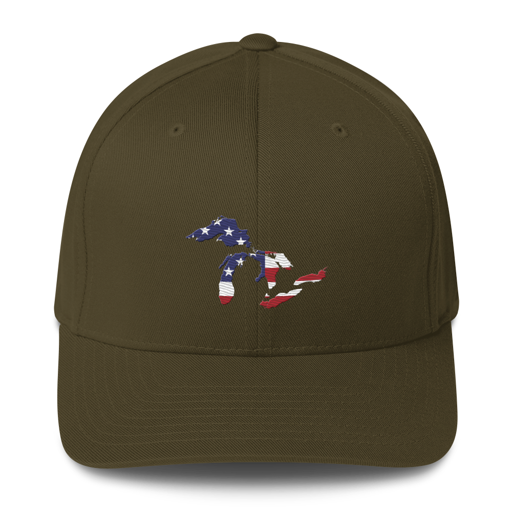 Great Lakes Fitted Baseball Cap (Patriotic Edition)