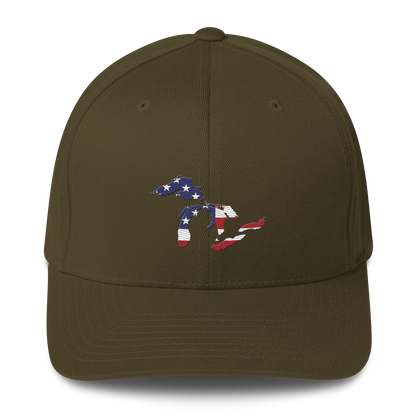 Great Lakes Fitted Baseball Cap (Patriotic Edition)