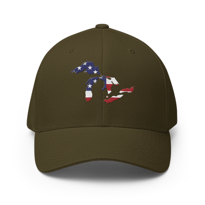 Great Lakes Fitted Baseball Cap (Patriotic Edition)