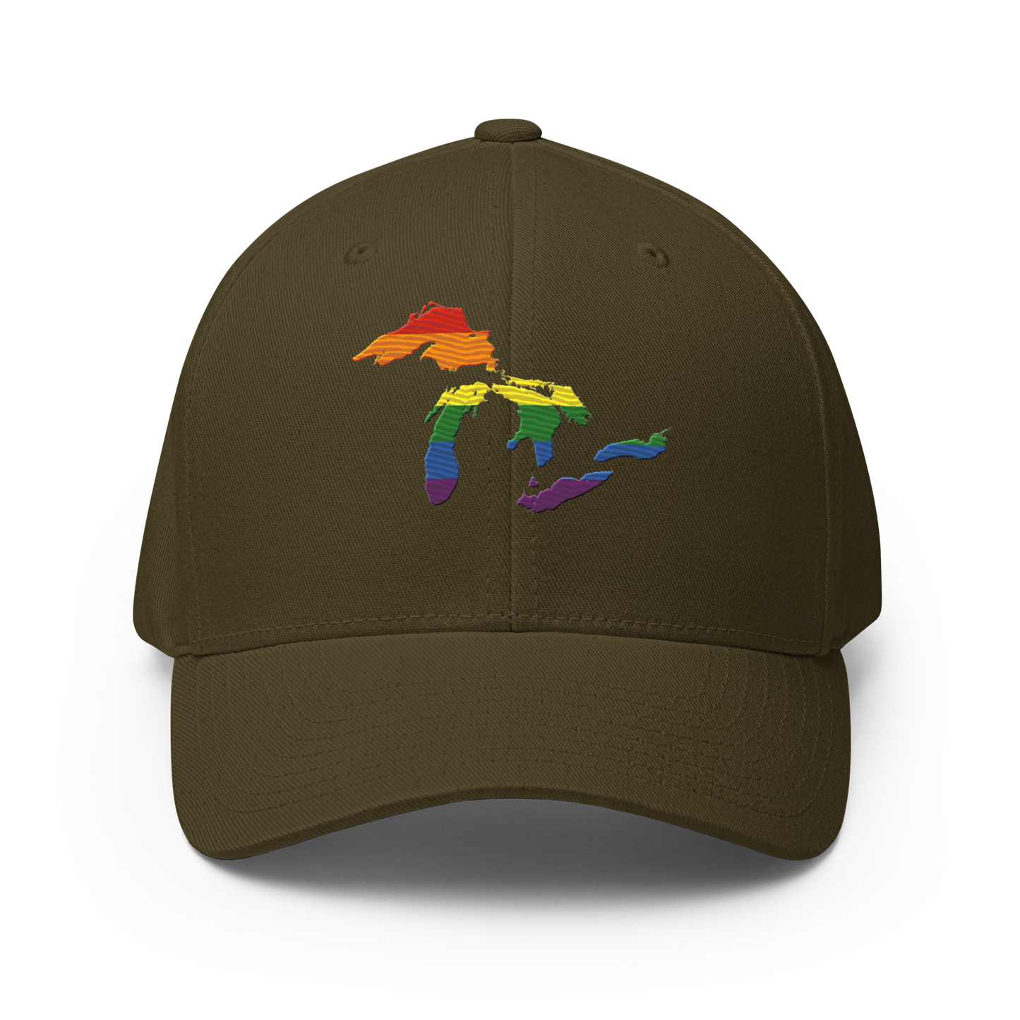 Great Lakes Fitted Baseball Cap (Rainbow Pride Edition)
