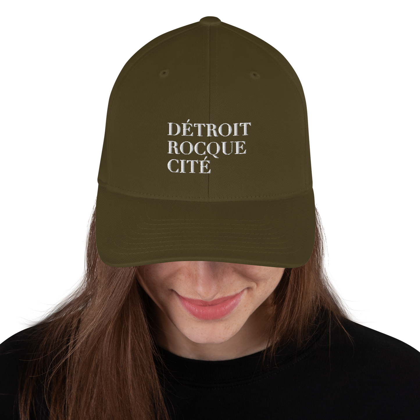 'Détroit Rocque Cité' Fitted Baseball Cap