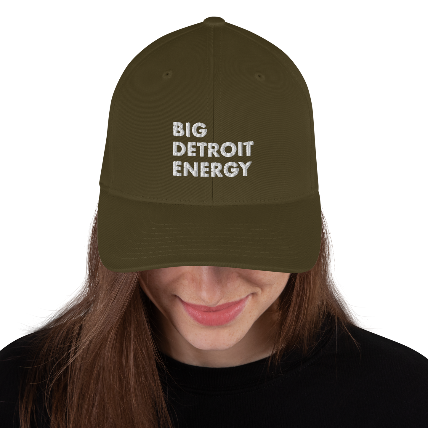 'Big Detroit Energy' Fitted Baseball Cap