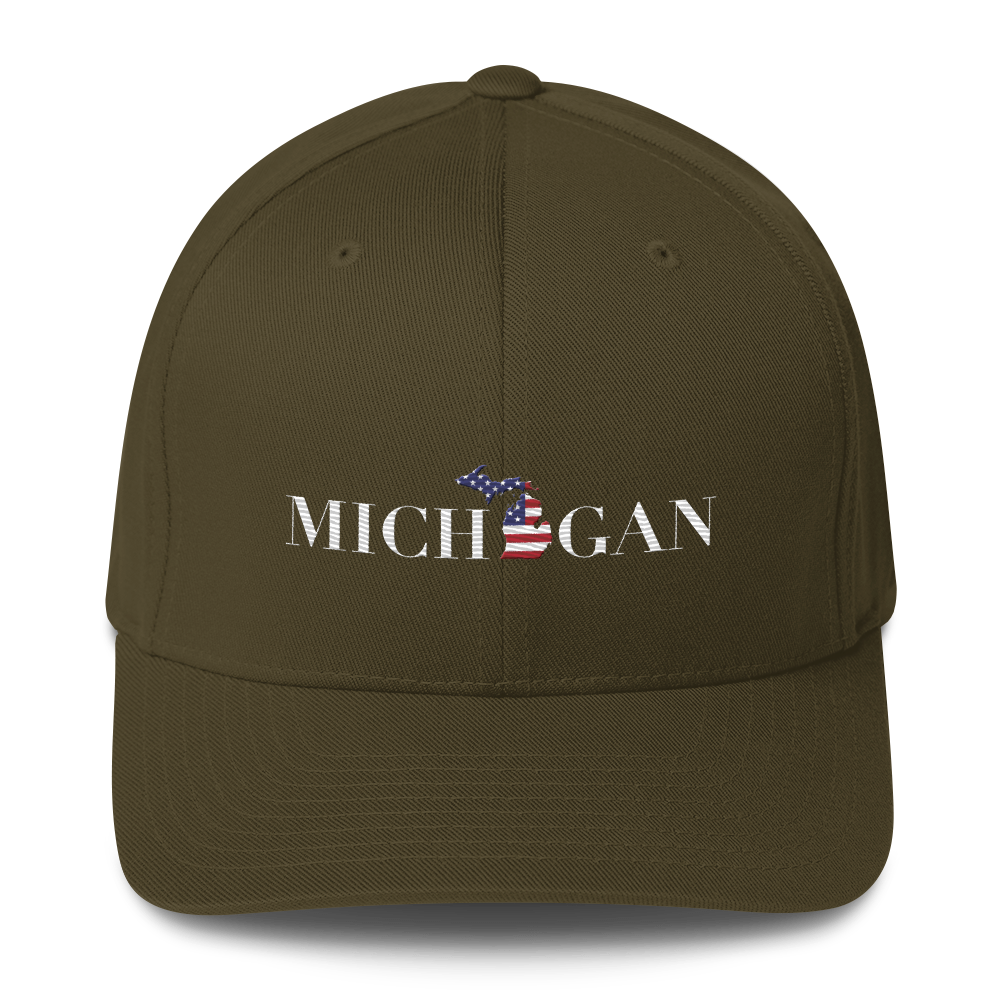 'Michigan' Fitted Baseball Cap (Didone Patriot Edition)