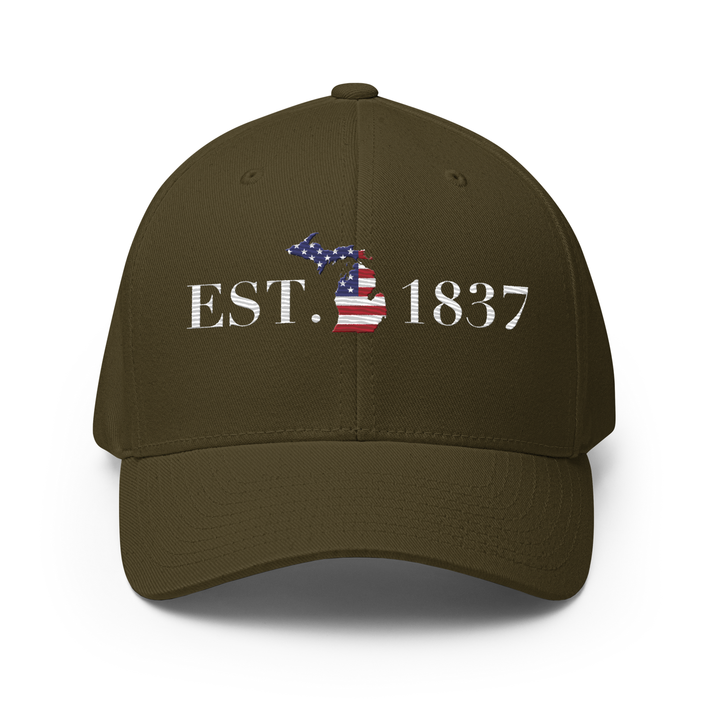 Michigan 'EST. 1837' Fitted Baseball Cap (Patriot Edition)