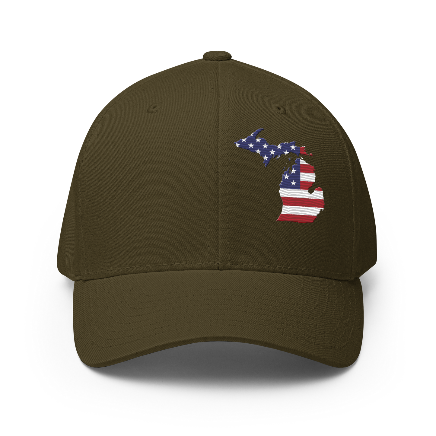 Michigan Fitted Baseball Cap (Patriot Edition)