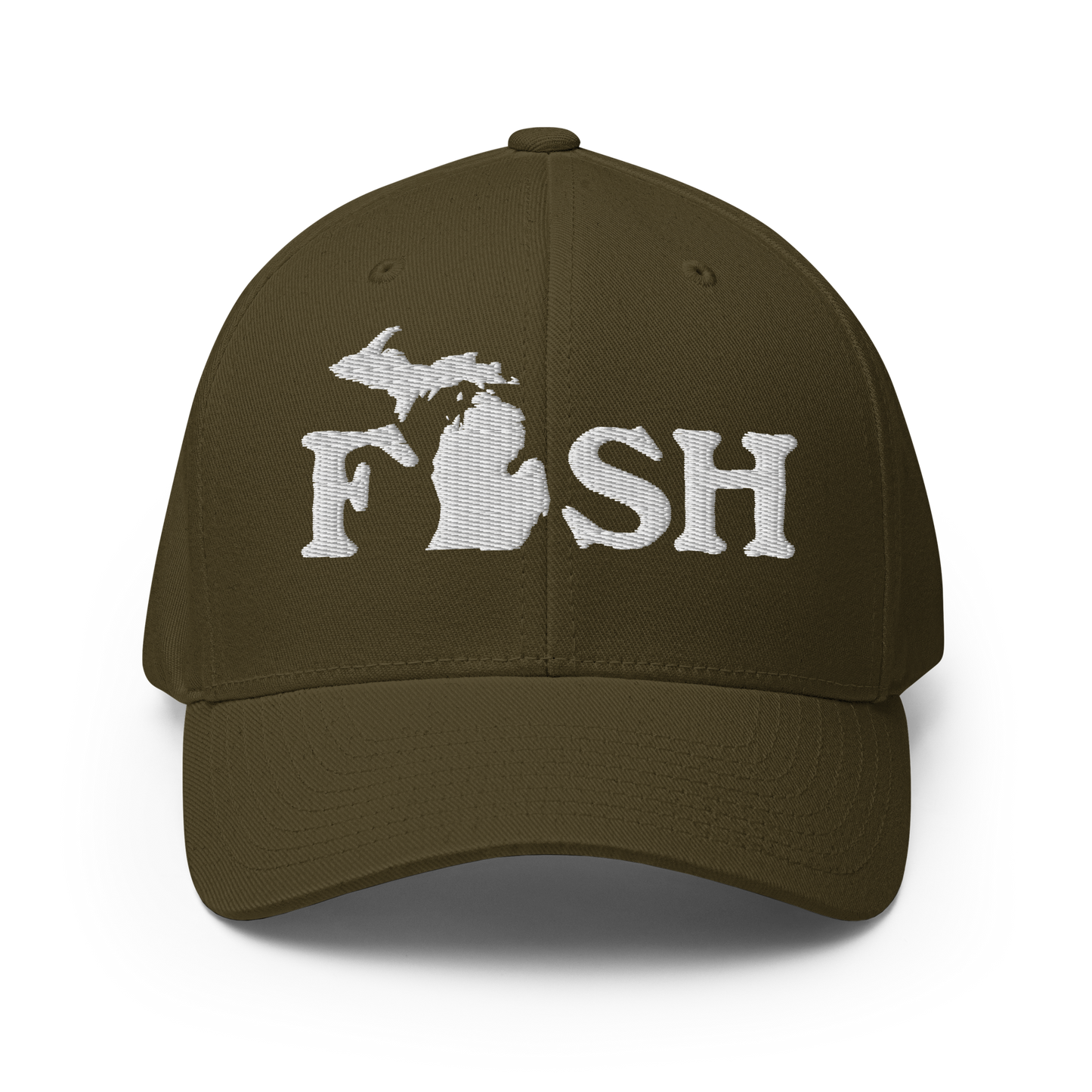 Michigan 'Fish' Fitted Baseball Cap