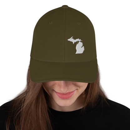 Michigan Fitted Baseball Cap (MI Outline)