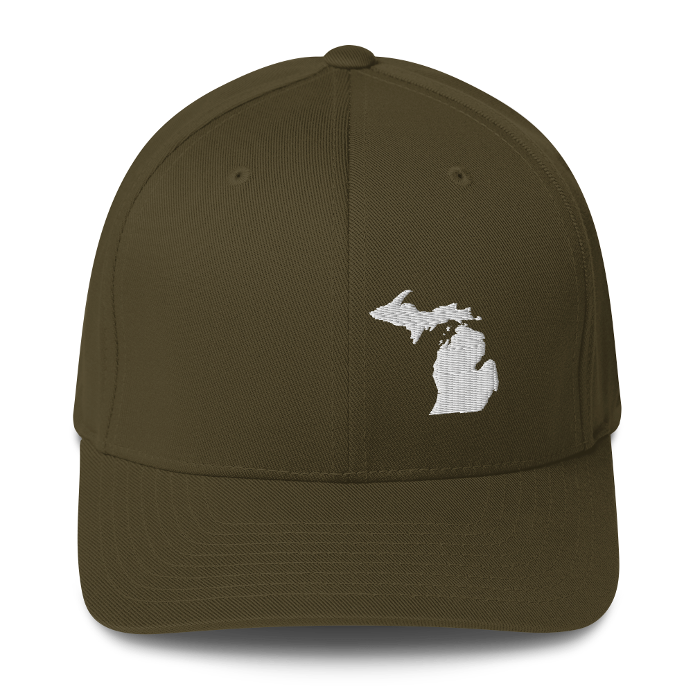 Michigan Fitted Baseball Cap (MI Outline)