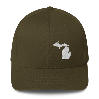 Michigan Fitted Baseball Cap (MI Outline)