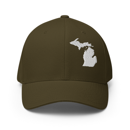 Michigan Fitted Baseball Cap (MI Outline)