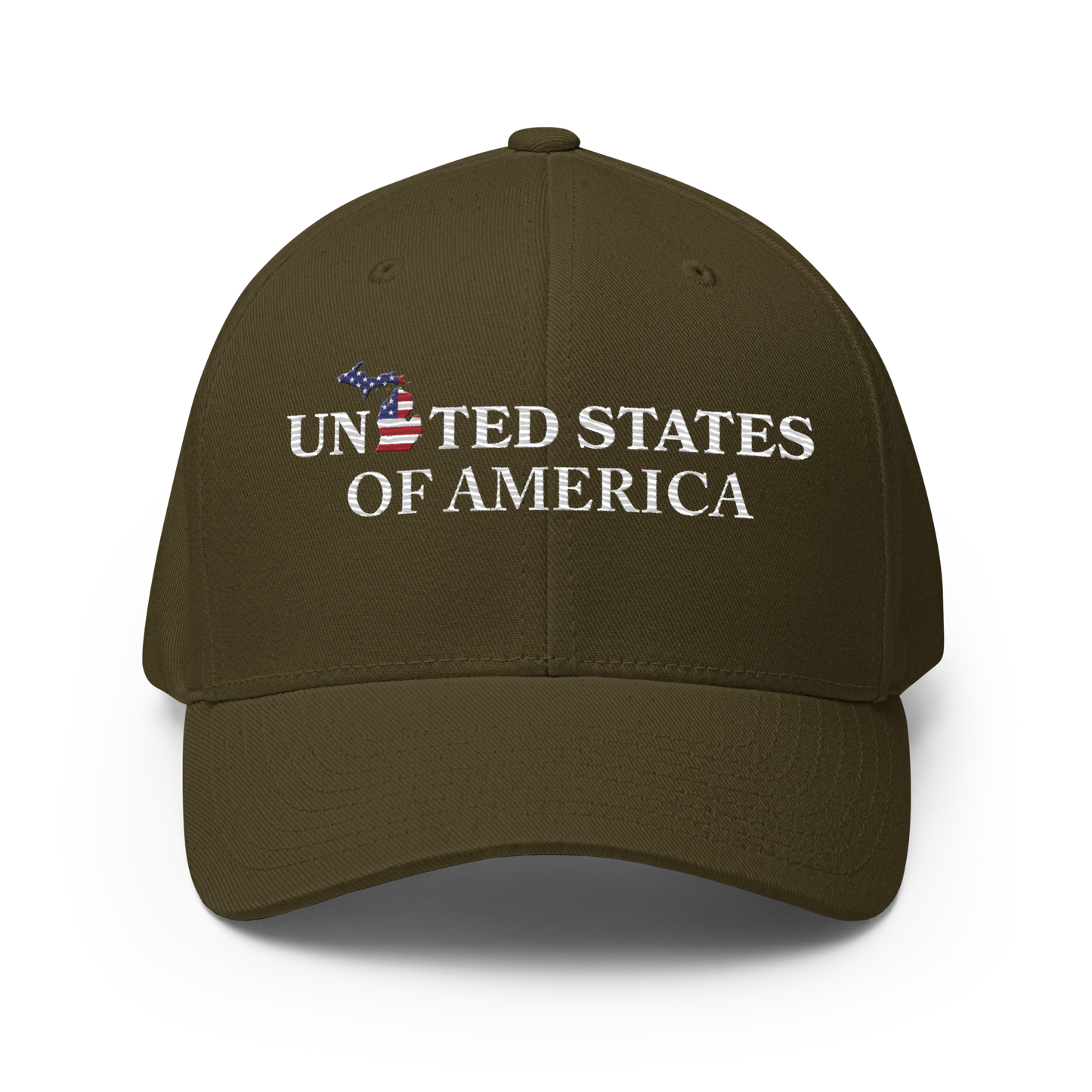 Michigan 'United States of America' Fitted Baseball Cap