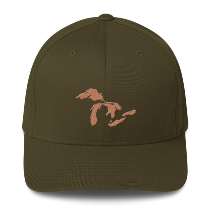 Great Lakes Fitted Baseball Cap (Copper)