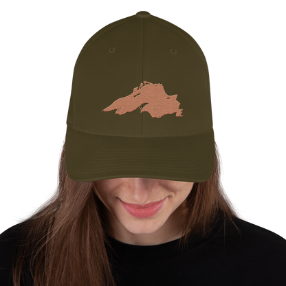 Lake Superior Fitted Baseball Cap | Copper