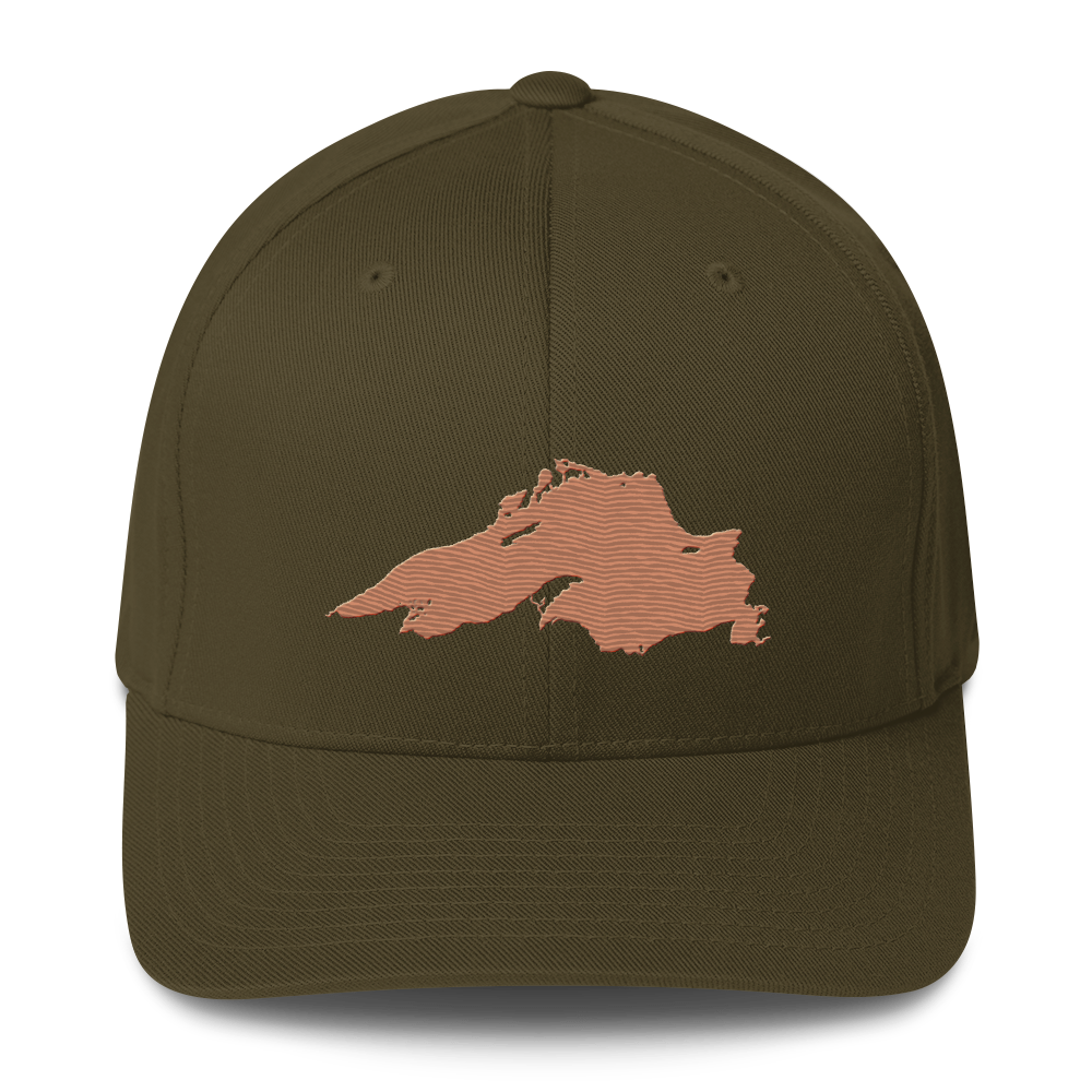 Lake Superior Fitted Baseball Cap | Copper