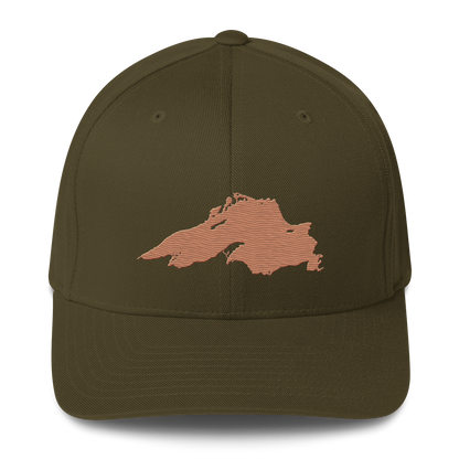 Lake Superior Fitted Baseball Cap | Copper