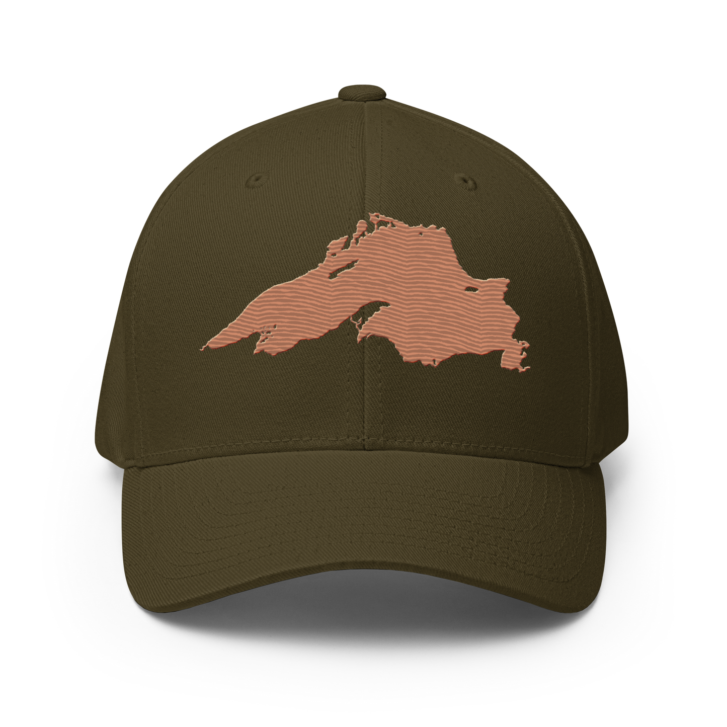 Lake Superior Fitted Baseball Cap | Copper