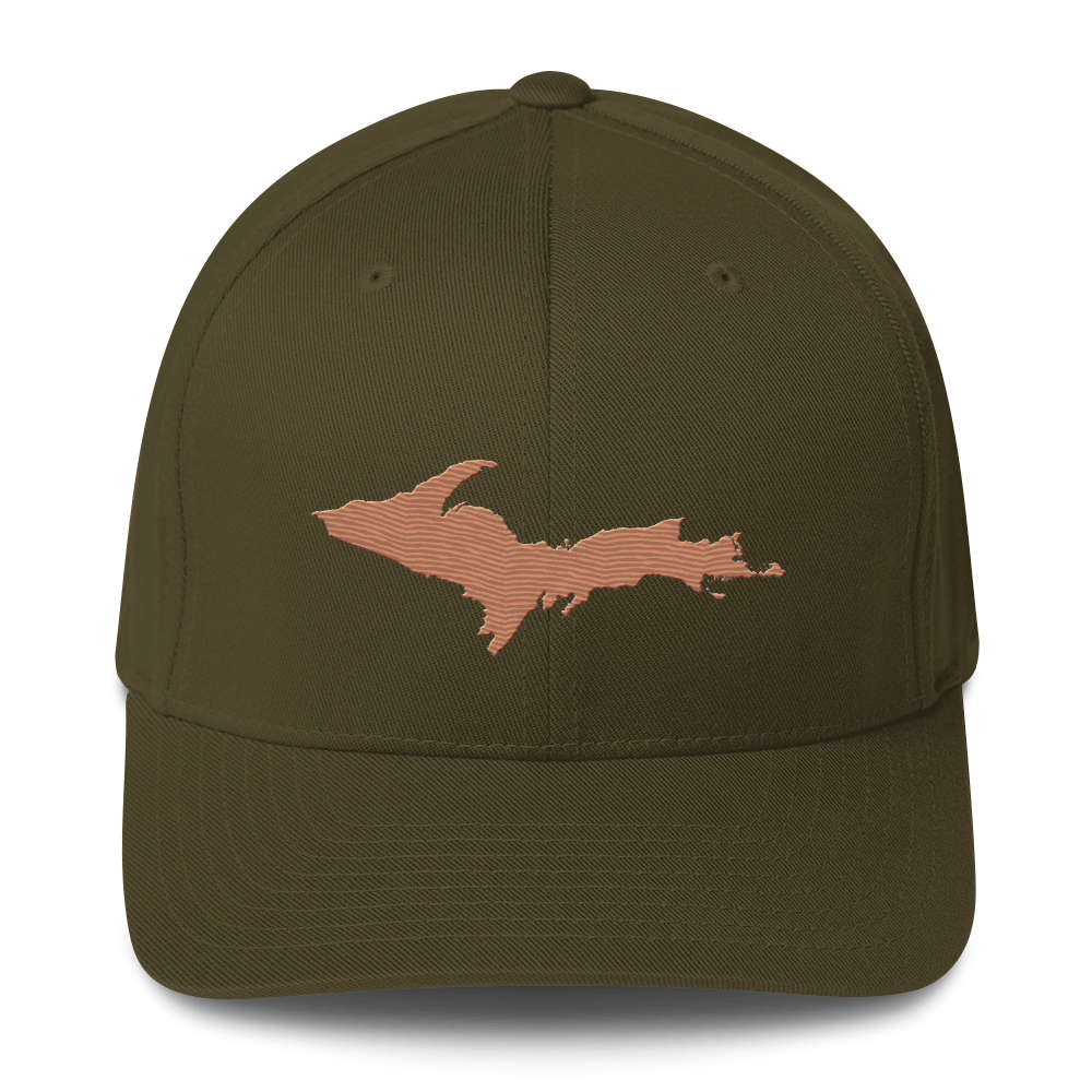 Upper Peninsula Fitted Baseball Cap | Copper