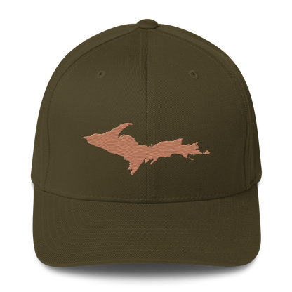 Upper Peninsula Fitted Baseball Cap | Copper