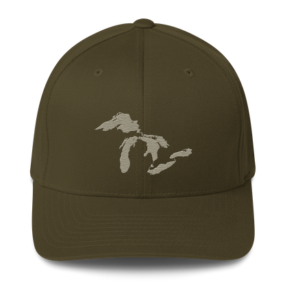 Great Lakes Fitted Baseball Cap | Petoskey Beige