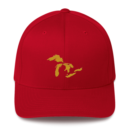 Great Lakes Fitted Baseball Cap (Gold)